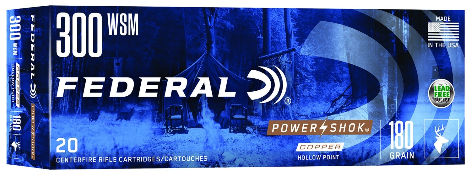 Federal 300WSMC Power-Shok 300WSM 180gr Jacketed Soft Point 20 Per Box/10 Case