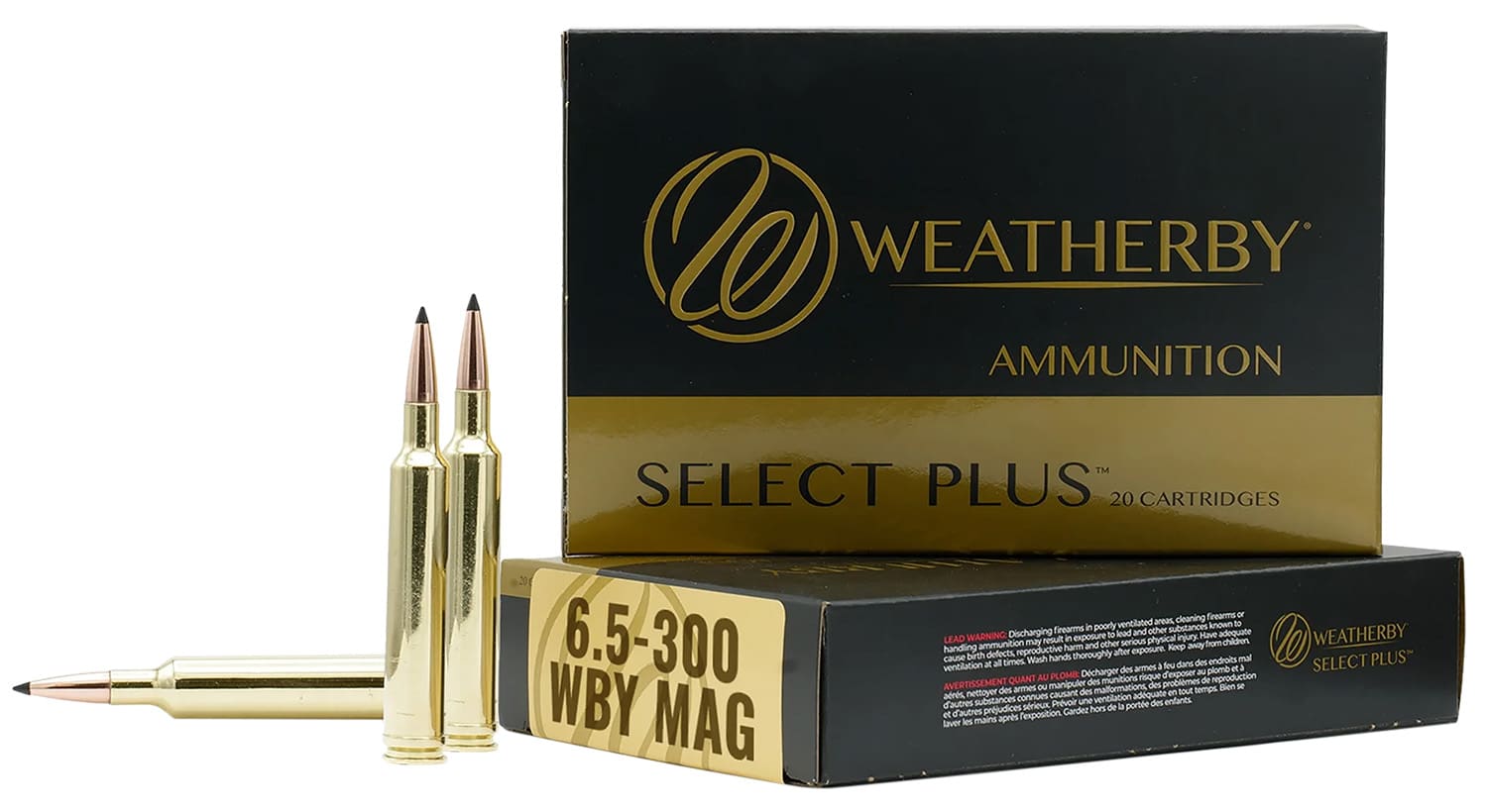 Weatherby H653140IL Select 6.5x300 Wthby Mag 140 gr 3275 fps Hornady Interlock 20 Bx/10 Cs