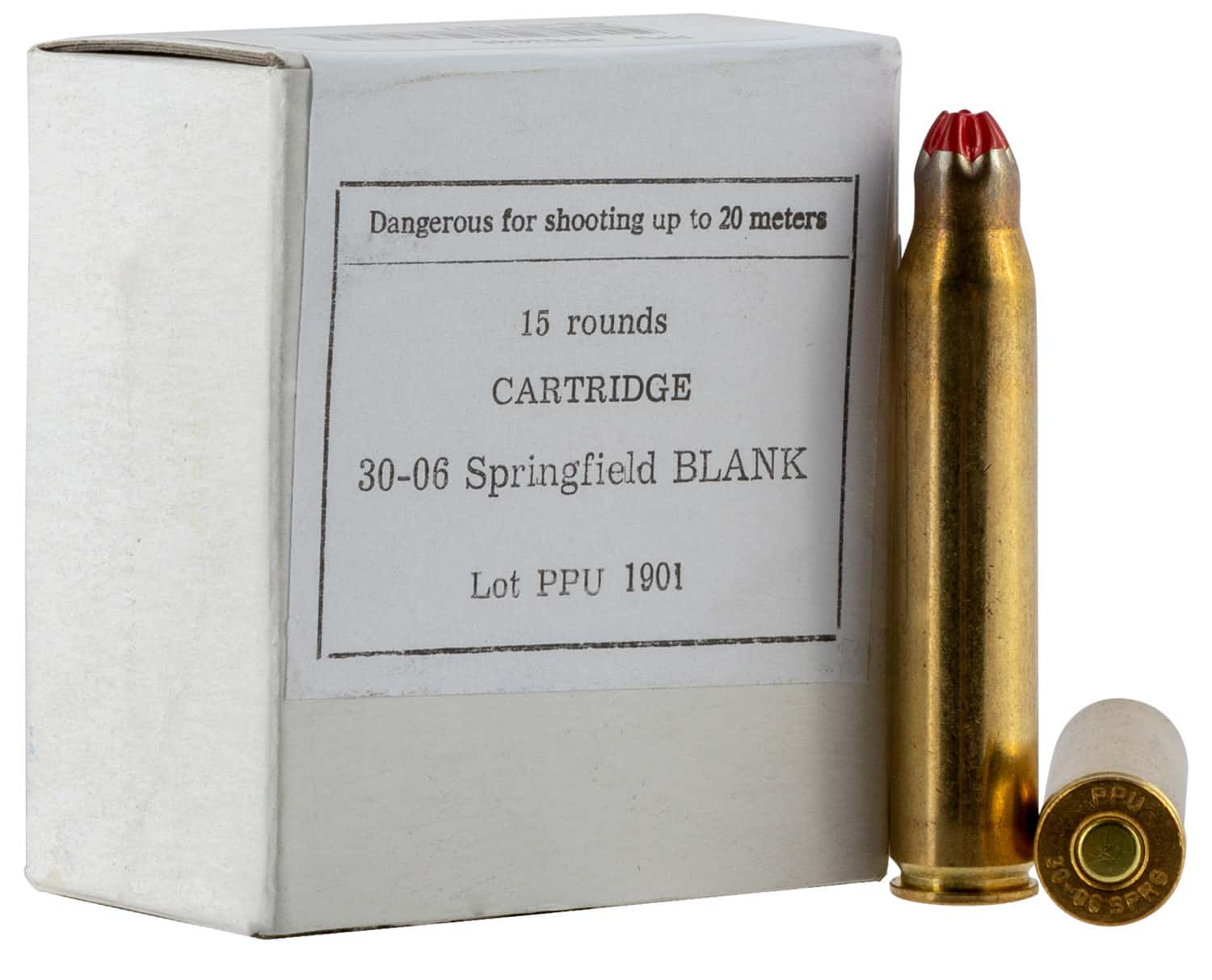 PPU PPB3006 Blank Ammo 30-06Springfield 15 Per Box/54 Case