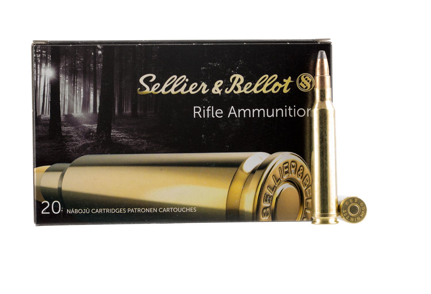 Sellier & Bellot SB300B Rifle 300WinMag 180gr Soft Point Cut Through Edge 20 Per Box/20 Case