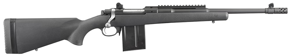 Ruger 6830 Scout Sports South Exclusive 308 Win 10+1 16.10" Matte Black Threaded Barrel, Matte Black Steel Receiver w/Picatinny Rail, Black Synthetic Fixed Stock, Right Hand