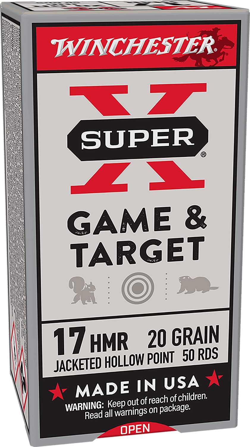 Winchester Ammo X17HMR1 Super X 17HMR 20gr Hornady XTP Hollow Point 50 Per Box/20 Case